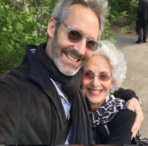 Nadine Gill with her son Michel Gill.